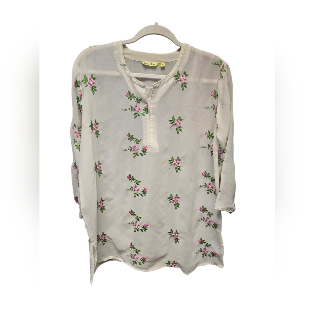 HOKOBA Embroidered Kurta Tunic Sz. XL Women's